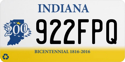 IN license plate 922FPQ