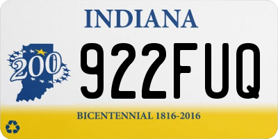 IN license plate 922FUQ
