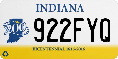 IN license plate 922FYQ