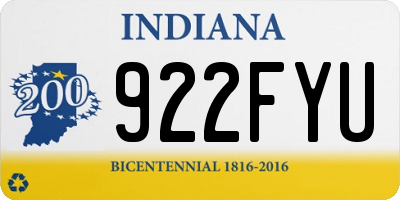 IN license plate 922FYU