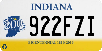 IN license plate 922FZI