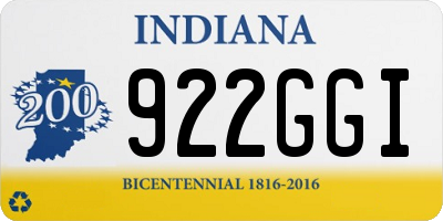 IN license plate 922GGI