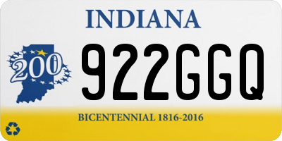 IN license plate 922GGQ