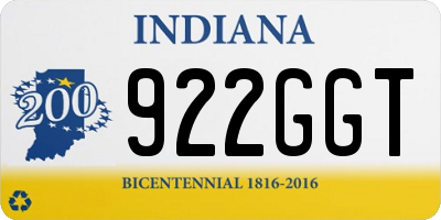IN license plate 922GGT