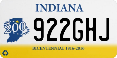 IN license plate 922GHJ