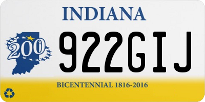 IN license plate 922GIJ