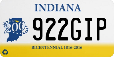 IN license plate 922GIP