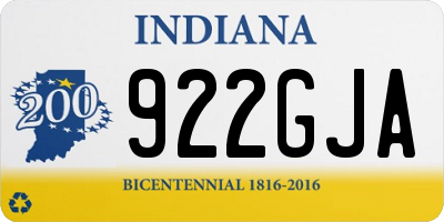IN license plate 922GJA