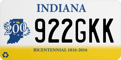 IN license plate 922GKK