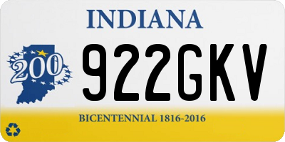 IN license plate 922GKV