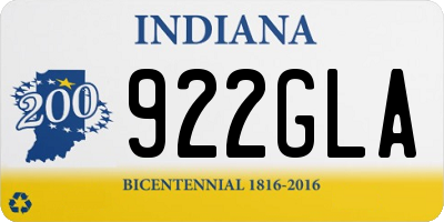 IN license plate 922GLA