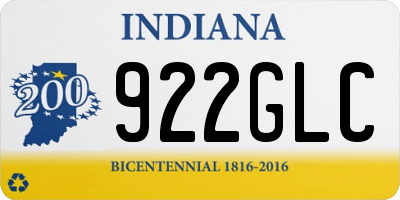 IN license plate 922GLC