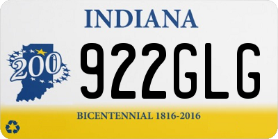 IN license plate 922GLG