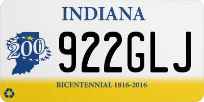 IN license plate 922GLJ