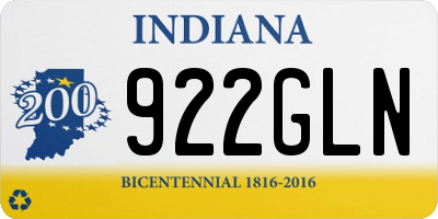 IN license plate 922GLN