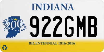 IN license plate 922GMB