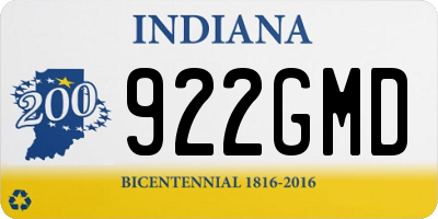 IN license plate 922GMD