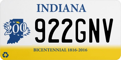 IN license plate 922GNV