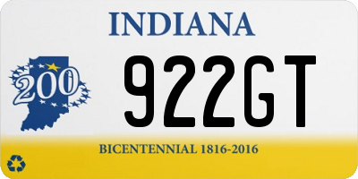 IN license plate 922GT