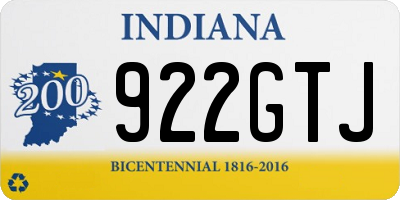 IN license plate 922GTJ