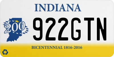 IN license plate 922GTN