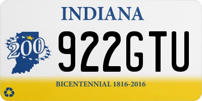 IN license plate 922GTU