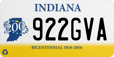 IN license plate 922GVA