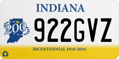 IN license plate 922GVZ