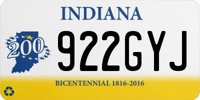 IN license plate 922GYJ
