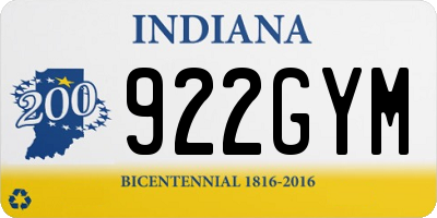 IN license plate 922GYM