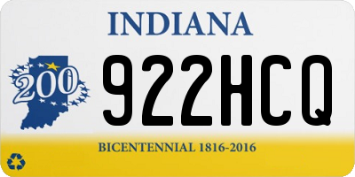 IN license plate 922HCQ