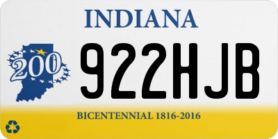 IN license plate 922HJB