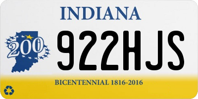 IN license plate 922HJS