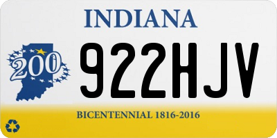 IN license plate 922HJV