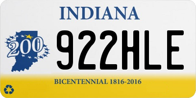 IN license plate 922HLE