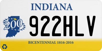 IN license plate 922HLV