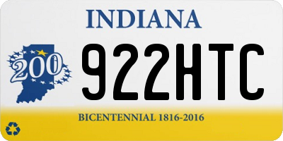 IN license plate 922HTC