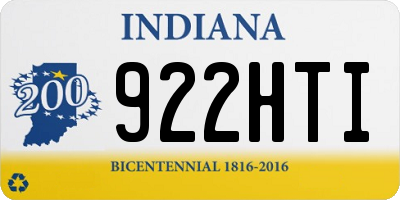 IN license plate 922HTI