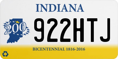 IN license plate 922HTJ