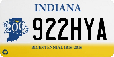 IN license plate 922HYA