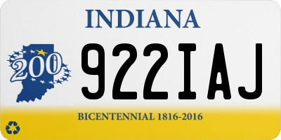 IN license plate 922IAJ