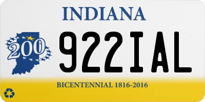 IN license plate 922IAL
