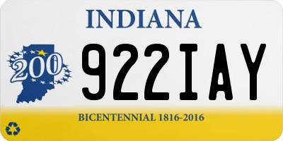 IN license plate 922IAY