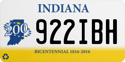 IN license plate 922IBH