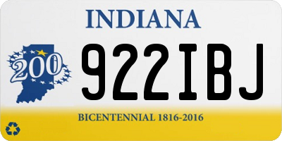 IN license plate 922IBJ