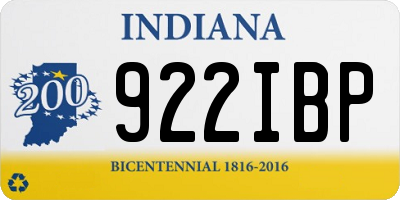 IN license plate 922IBP