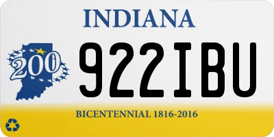IN license plate 922IBU