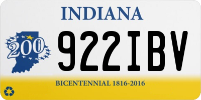 IN license plate 922IBV
