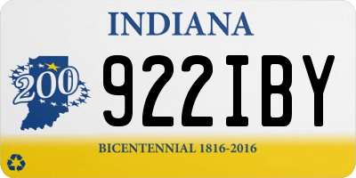 IN license plate 922IBY