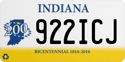 IN license plate 922ICJ